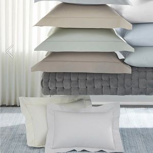 Sferra Celeste boudoir sham slate